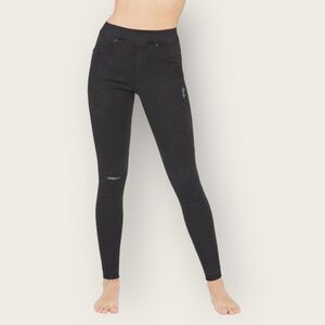 SPANX Vintage Distressed Ankle Jeans | Black | Medium